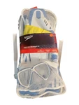 Speedo Performance Set Blue Hydroscope Mask, Snorkel, Fin Adult L/xl 14+. Fixed Price $35.74.