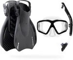 New Best Cressi Traveler Set - Adult Snorkel Wide View Mask, Dry Top And Fins. Fixed Price $177.82.