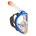 Used Ocean Reef Aria Classic Full Face Snorkel Mask, Blue, Size: Small / Medium. Fixed Price $44.95.