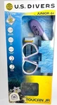U. S. Divers Purple Toucan Junior Kids 6+ Jr Mask & Snorkel Combo Set New In Box. Fixed Price $23.99.
