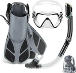 Zeeporte Mask Fin Set With Adult Snorkeling Gear, Pano View M/xl 9/11. Fixed Price $18.95.
