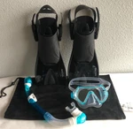 Wacool Snorkeling Gear Package Set For Adult/child Xs Us 2-4 Eur 32-36 Nwot. Fixed Price $29.95.