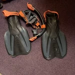 Oceanic Adult Snorkeling Set Fins Mask Bag L/xl Used. Fixed Price $19.70.