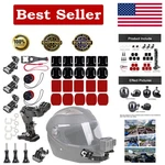 34IN1 Motorcycle Helmet Chin+top+side Mount Kit For Gopro Hero 13 12 11 10 9 8 7. Fixed Price $23.48.