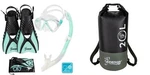 Seavenger Hanalei Mint Snorkeling Set With Free 20L Seafarer Waterproof Dry Bag. Fixed Price $54.99.