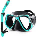 Greatever Dry Snorkel Set,panoramic Wide View Anti-fog Large, Black Green. Fixed Price $51.46.