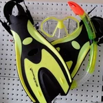 Land & Sea Sports Porpoise Snorkel Set (yellow) - Small/medium. Fixed Price $82.51.