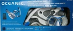 Oceanic Adult Snorkeling Kit Snorkel, Visor Flippers Bag Large/x-large New!!!. Fixed Price $28.95.