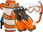 Head Kids Sea Pals Clownfish Snorkel Set LARGE/1-4 Mask Fins Backpack. Fixed Price $51.16.
