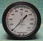 Weksler Royal 1/2" Pressure Gauge 0-2000 Psig, 1/4" Npt Back Connection. Fixed Price $57.48.