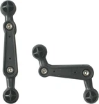 2 Pack 17MM Double Sided Ball Mount Arm 4'' Extension Rod Joint Black. Fixed Price $12.37.