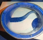 Vtg 60 Amf Voit Scuba Diving Mask 88-453 Tempered Oval Glass Blue Rubber Usa. Fixed Price $35.00.