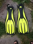 Typhoon T-jet Adult Fin Mens Size Lg Xl Diving And Snorkeling Yellow. Fixed Price $29.99.