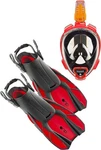 Ocean Reef - Aria Qr+ & Duo Fins Combo Red Mask S/m. Fixed Price $129.95.