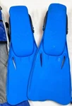 New Divers Youth Learn To Swim Fin Adjustable Blue Snorkeling Open Heel Strap. Fixed Price $24.99.