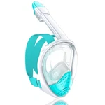 Qingsong Full Face Snorkel Mask Adults, 180 View, Anti-fog/leak, Camera Mount. Fixed Price $40.48.