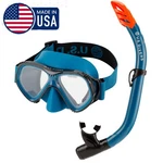 Brand New U.s. Divers Playa Adult Snorkel Set Black Blue Goggles Tube Hair Easy. Fixed Price $39.90.