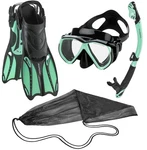 Phantom Aquatics Fin Snorkel Set Black Mint S/m, Us: 6/8 - Eu: 38/41. Fixed Price $84.92.